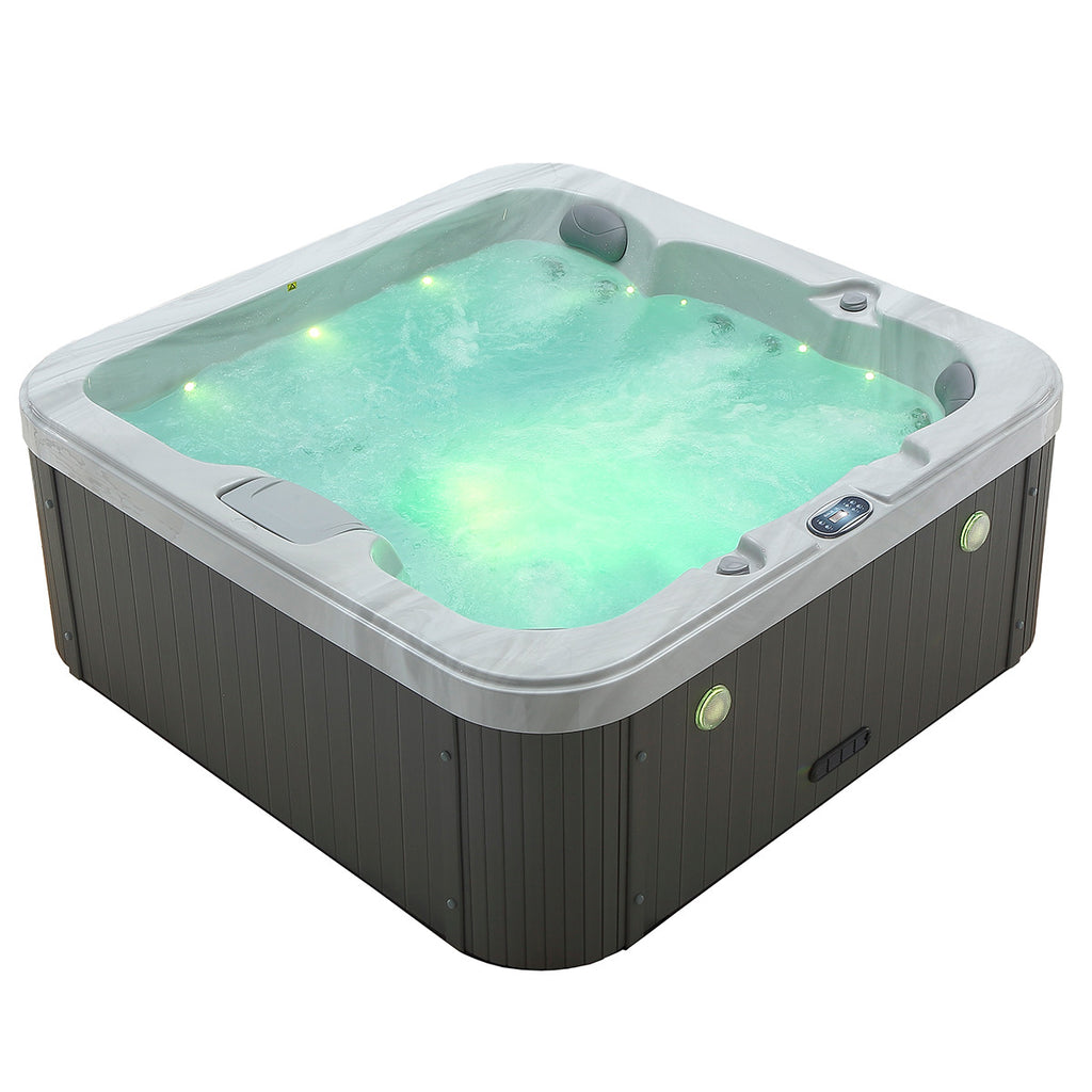 Pohjola Spa Ulkoporeallas 190x190 cm, 25 suutinta, LED-valot WIFI