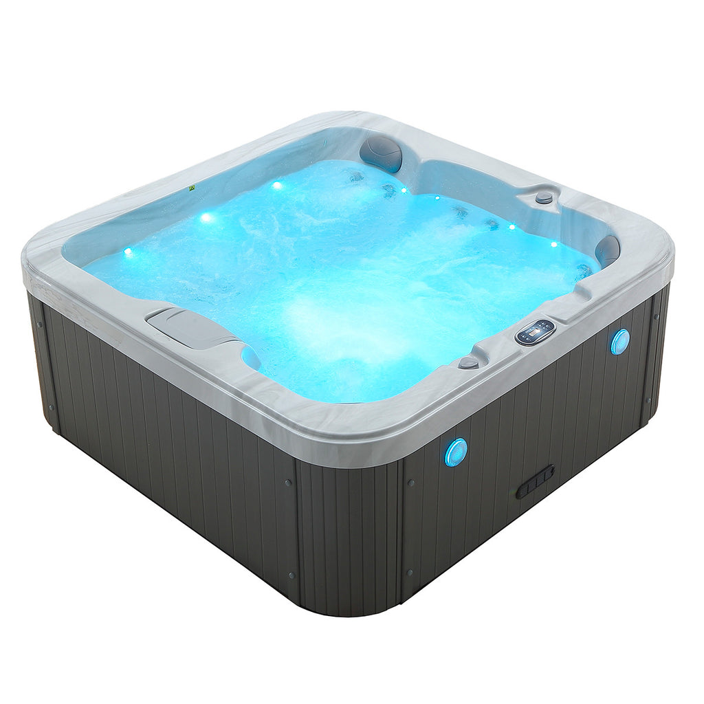 Pohjola Spa Ulkoporeallas 190x190 cm, 25 suutinta, LED-valot WIFI