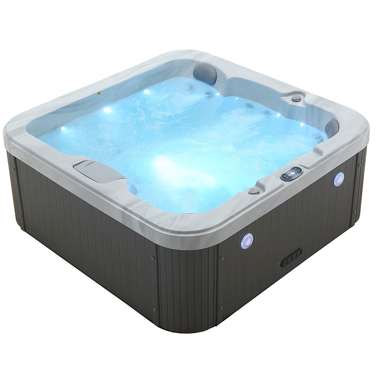 Pohjola Spa Ulkoporeallas 190x190 cm, 25 suutinta, LED-valot WIFI