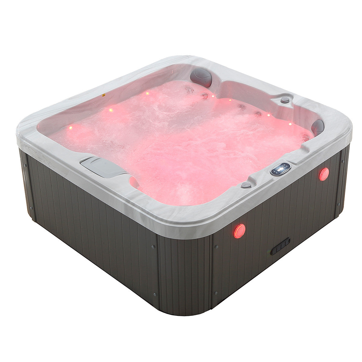 Pohjola Spa Ulkoporeallas 190x190 cm, 25 suutinta, LED-valot WIFI