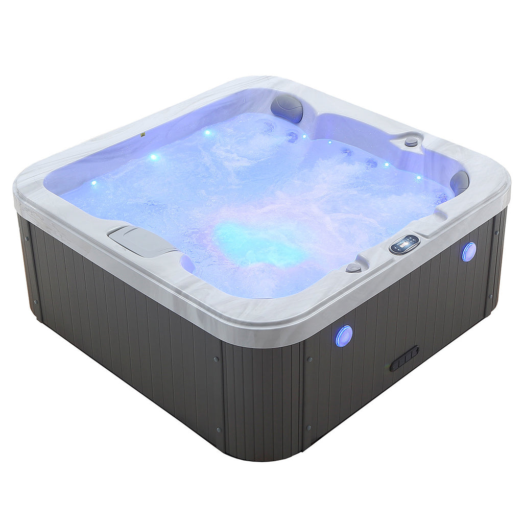 Pohjola Spa Ulkoporeallas 190x190 cm, 25 suutinta, LED-valot WIFI