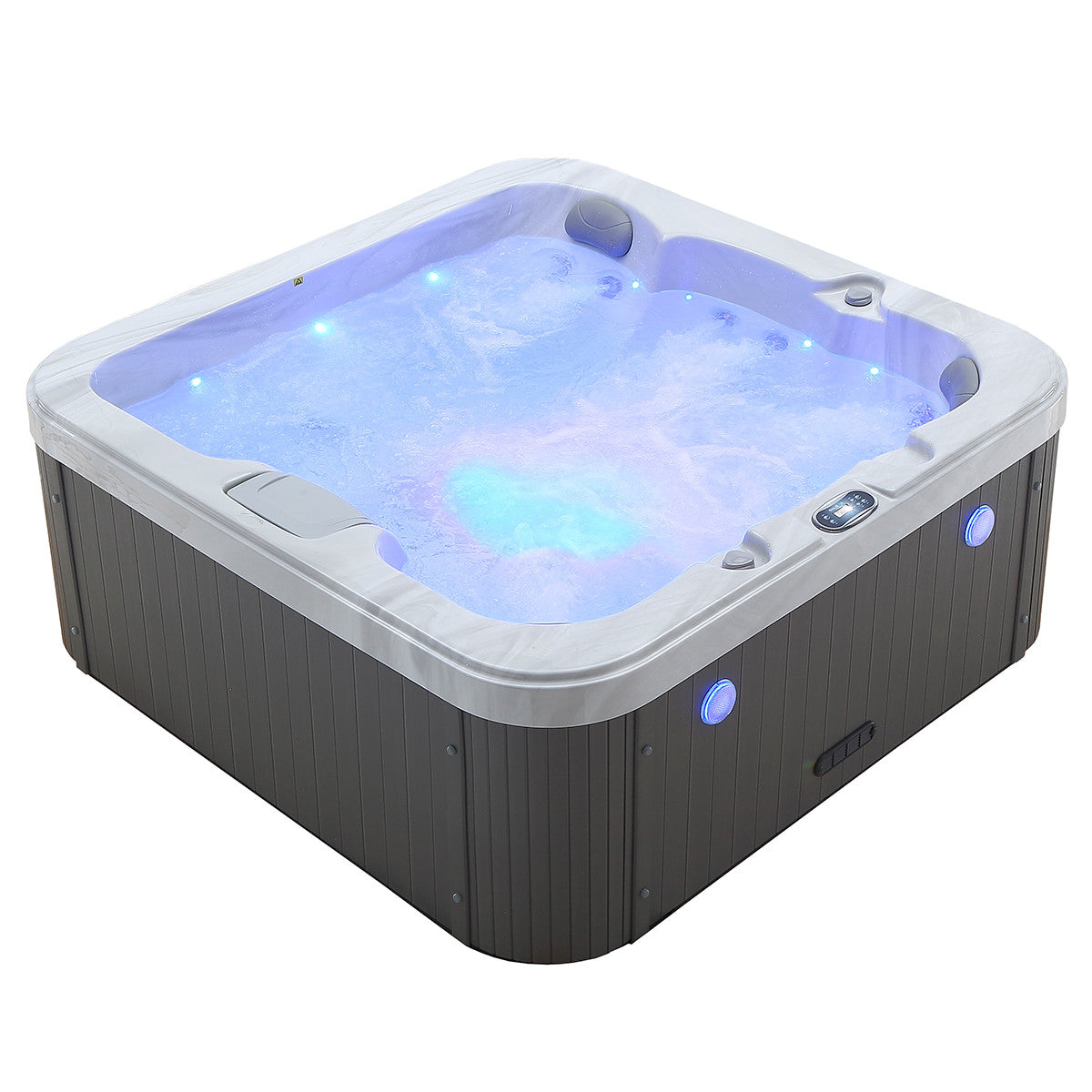 Pohjola Spa Ulkoporeallas 190x190 cm, 25 suutinta, LED-valot WIFI