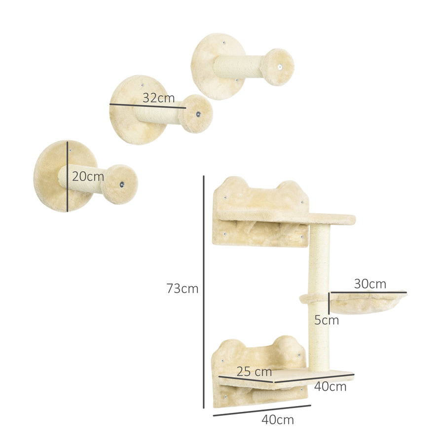 Klättringsvägg, 4-delars set, 40 x 28 x 73 cm