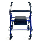 VARMA Kevyt Rollaattori Säilytyslaukulla & Selkänojalla, Sininen