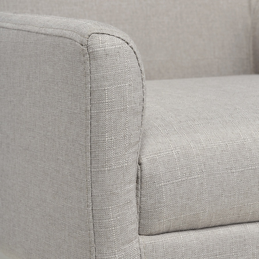 Chic Home Nojatuoli kangasverhoilulla 56x65x87cm, vaaleanbeige