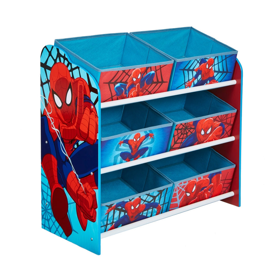 Spiderman leksaksset för barn, 6-pack, blå/röd