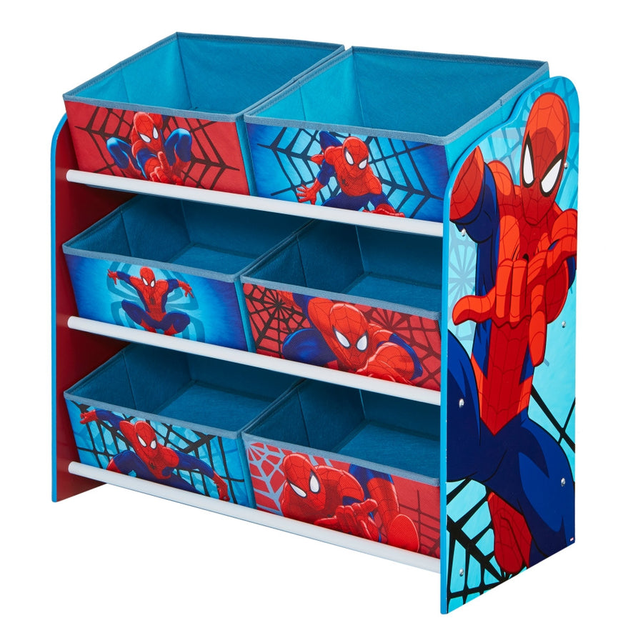 Spiderman leksaksset för barn, 6-pack, blå/röd