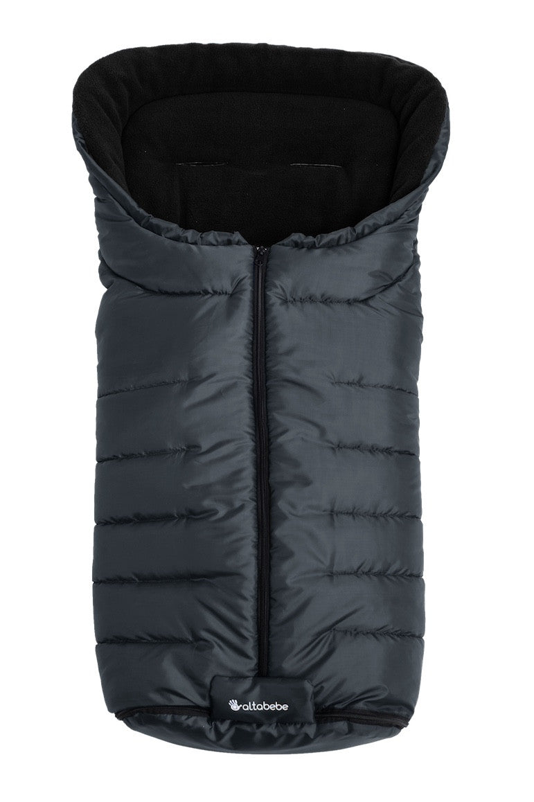 Altabebe Active Lämpöpussi rattaisiin, musta/tummanharmaa pituus 93cm