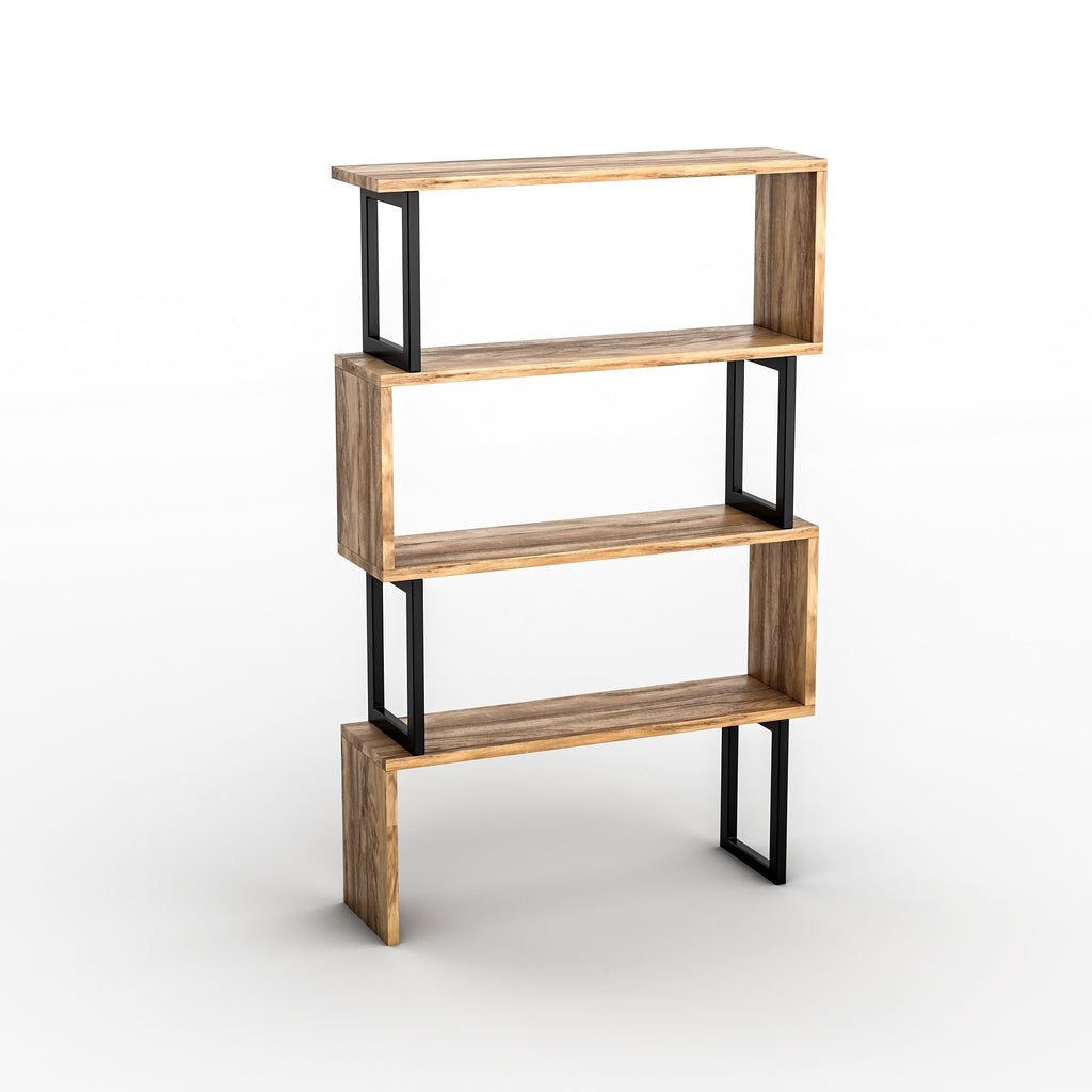 Chic Home Celine hyllykkö 80x22xK128 cm, ruskea/musta