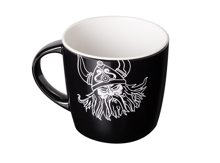 Fjord Nansen Wiking mugg, svart 300 ml
