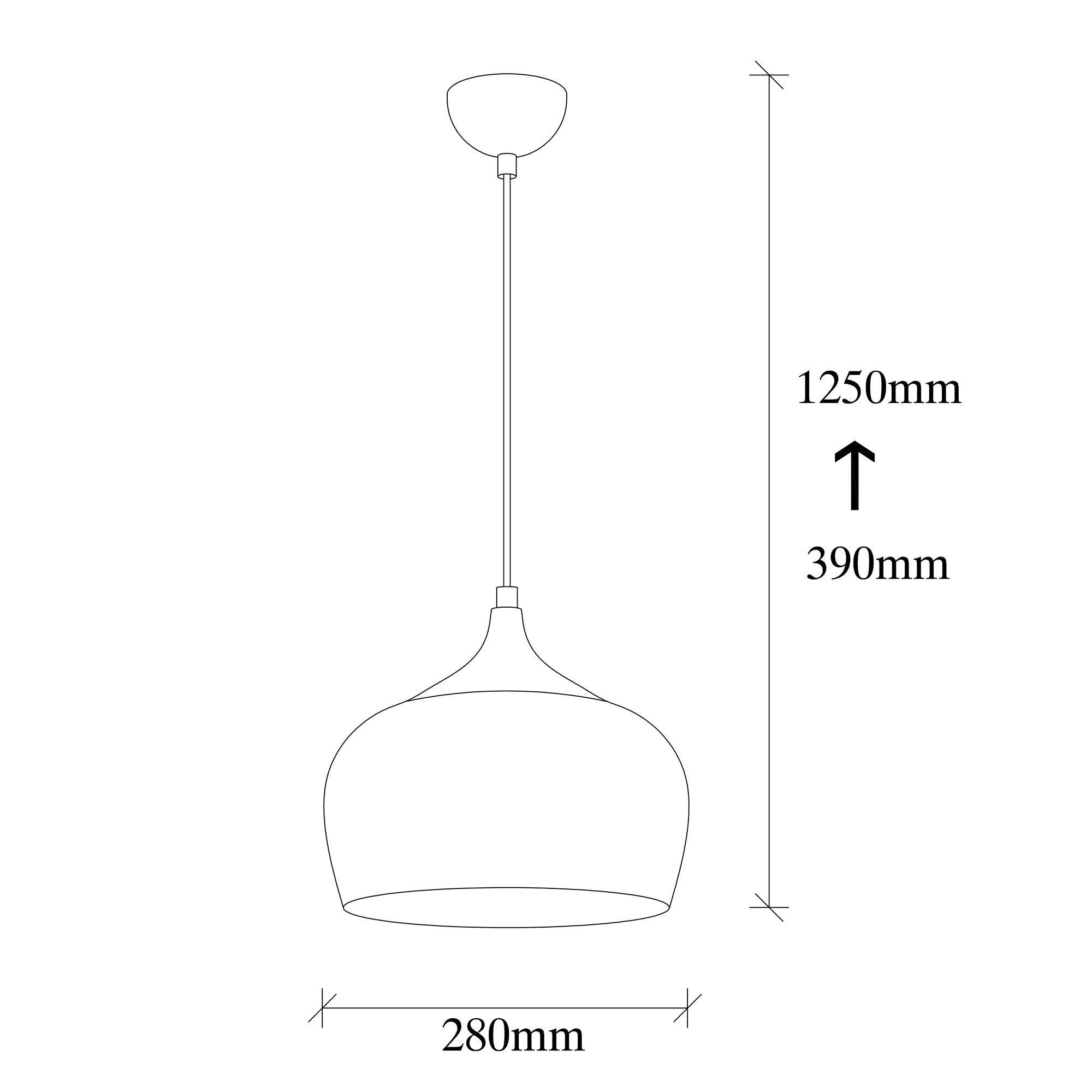 Chic Home Lento kattovalaisin 28x125 cm, ruskea/kulta