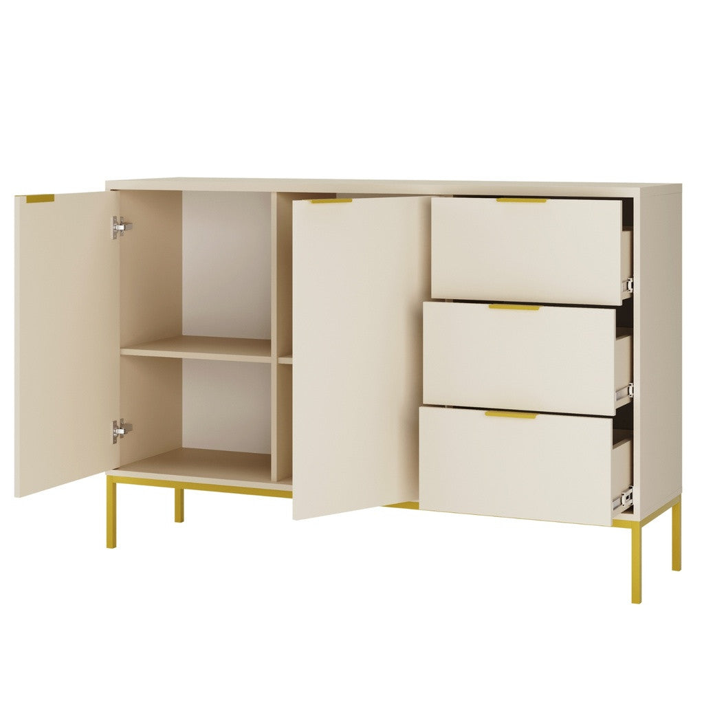 Kocot Austin senkki L150 cm, luonnonvalkoinen/kulta