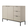 Kocot Austin sideboard L150 cm, naturvit/svart
