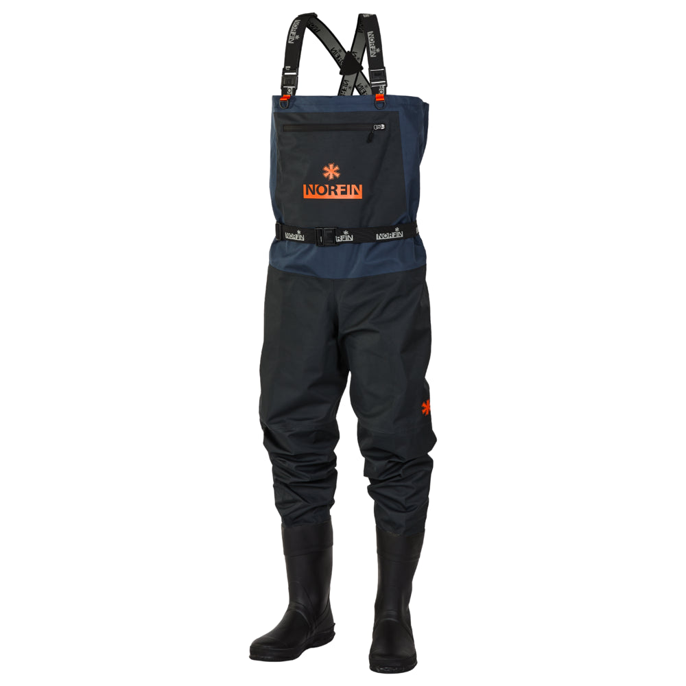Norfin kahluuhousut saappailla Pilot Bootfoot, musta 44 - XL