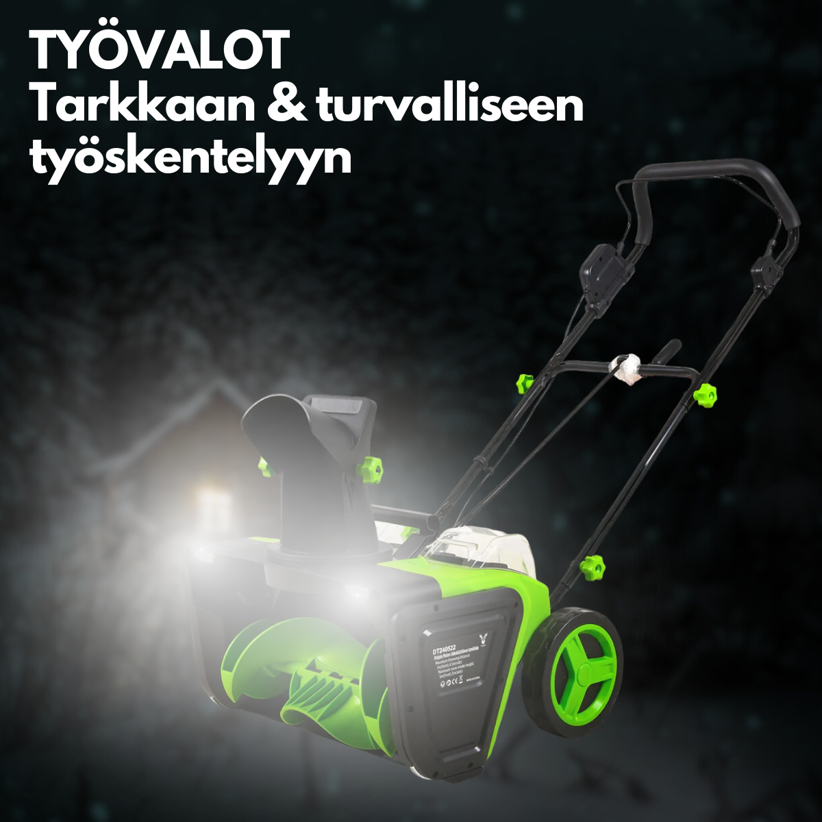 Akkulumilinko 20'' / 50 cm – Li-ion, 285 mm työskentelysyvyys, jopa 7 m