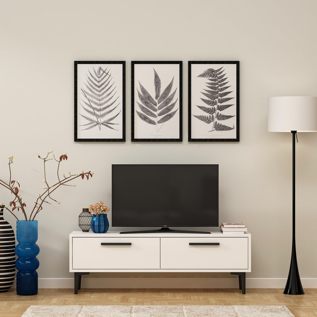 Chic Home Niklas TV-taso 120x29,6x45 cm, valkoinen