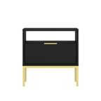 Kocot Austin yöpöytä, musta/kulta