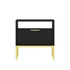 Kocot Austin yöpöytä, musta/kulta