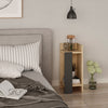 Chic Home Eero yöpöytä oikea 25x27xK60 cm, vaaleanruskea/musta