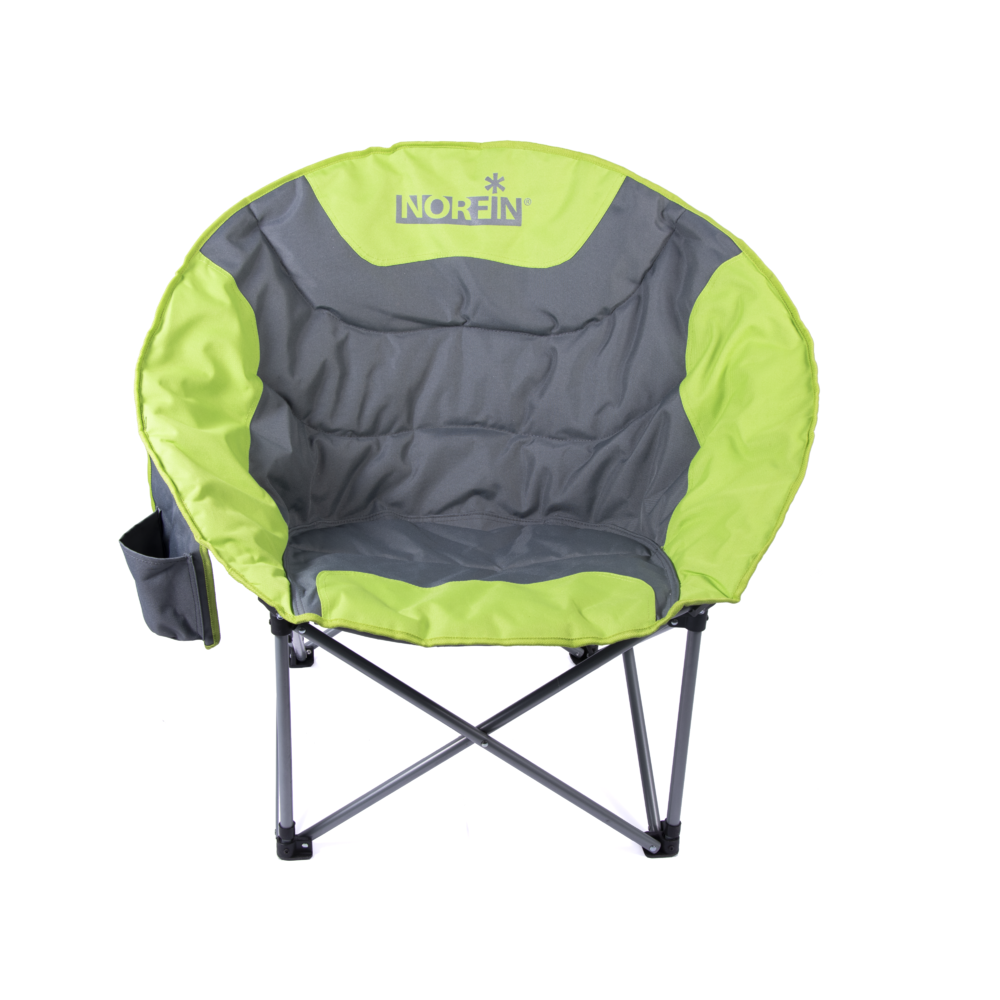 Norfin Vihti campingstol, vadderad, grön/grå