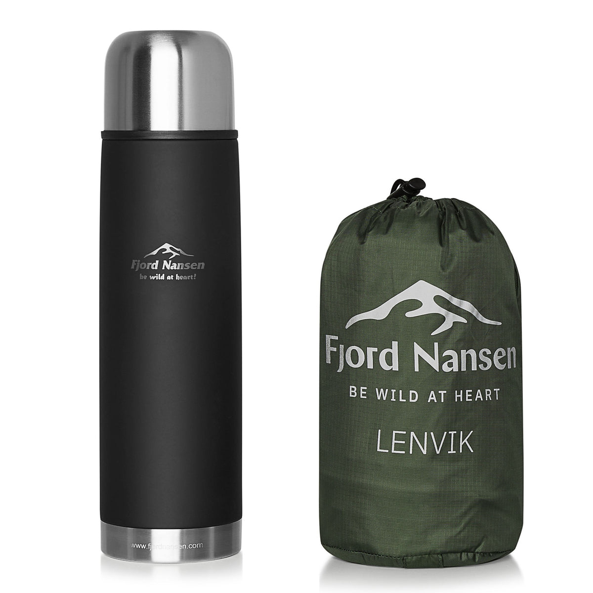 Fjord Nansen Lenvik sovsäcksöverdrag 230x85x36 cm, vattentätt, mörkgrönt