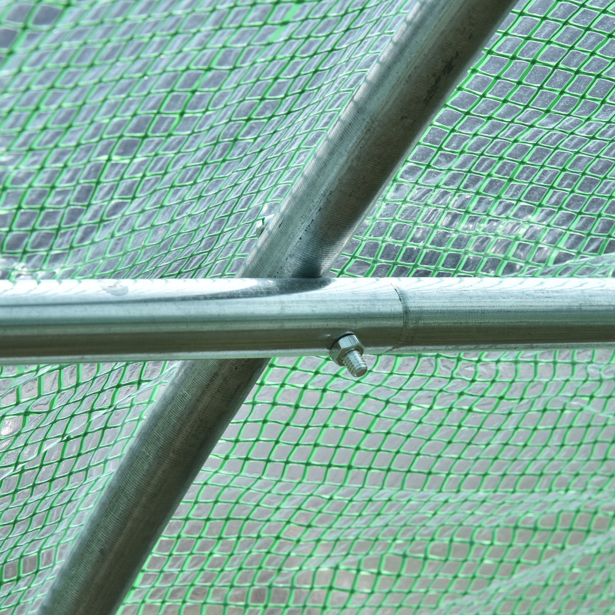 590x300x200 cm Tunnelväxthus med stålram, grönt