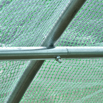 590x300x200 cm Tunnelväxthus med stålram, grönt