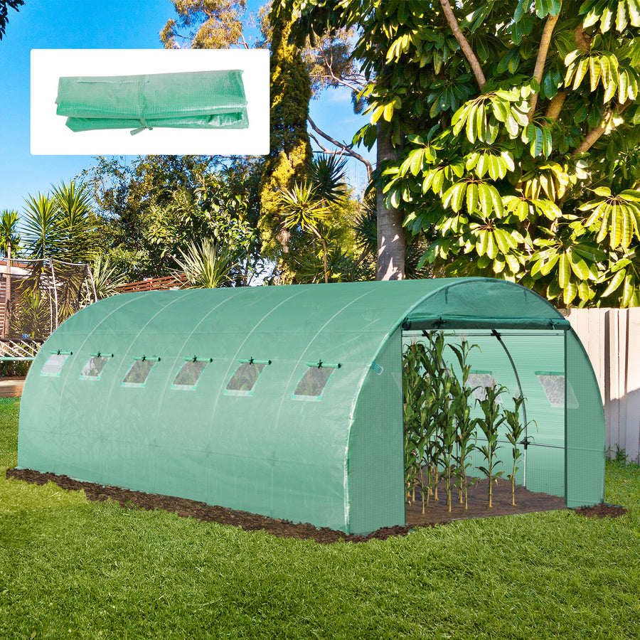 Skyddsfilm 6 x 3 x 2 m För växthus UV-skyddad Grön