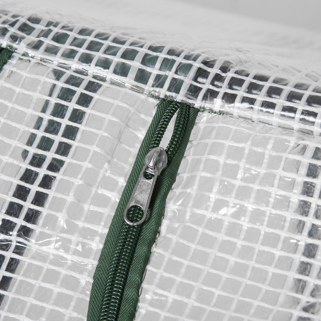 Pieni Kasvihuone Verkkokankaalla 120x60x60cm Valkoinen