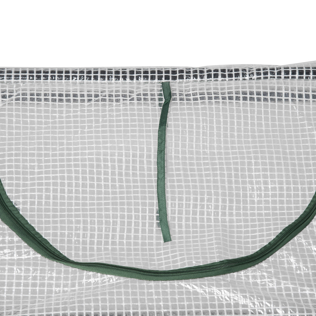 Pieni Kasvihuone Verkkokankaalla 120x60x60cm Valkoinen