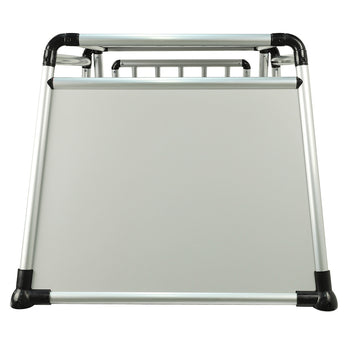 Transportbur för hund 84 x 76 x 64 cm – aluminiumram, MDF-paneler, rundade rör