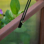 Korotettu Istutuslaatikko / Pienoiskasvihuone Kuusipuusta 90 x 50 x 93 cm Ruskea