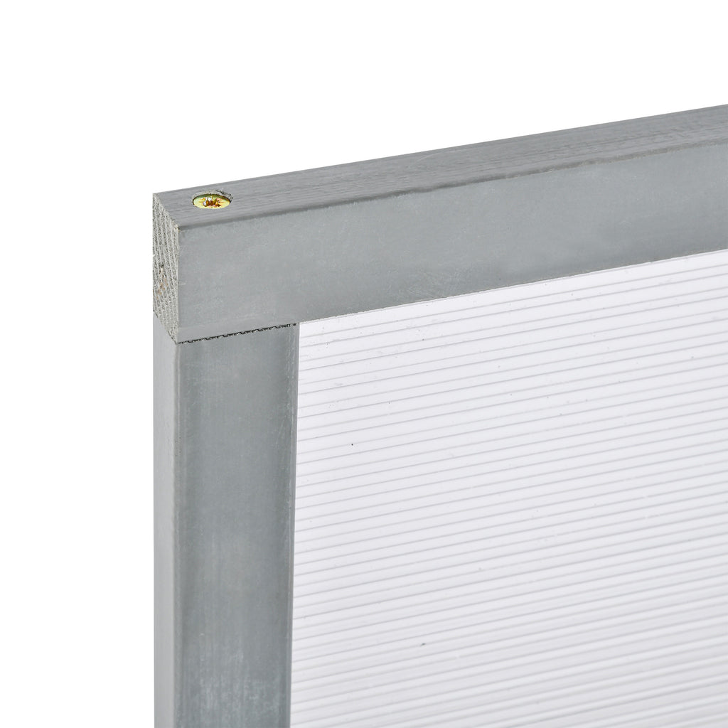 Pieni Kasvihuone / Istutuslaatikko Kuusipuusta 90 x 46 x 40 cm Harmaa