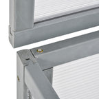 Pieni Kasvihuone / Istutuslaatikko Kuusipuusta 90 x 46 x 40 cm Harmaa