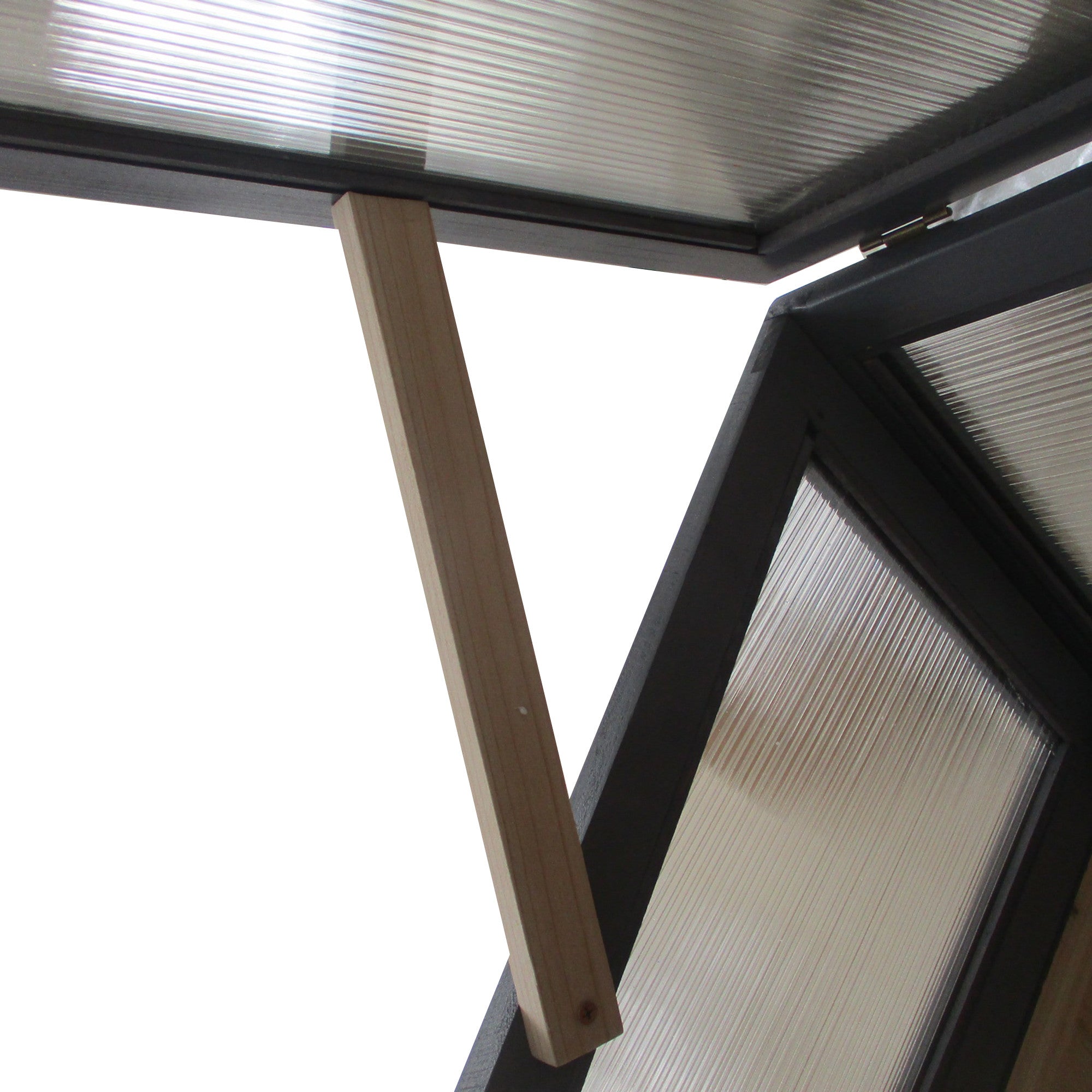 2in1 Korotettu Istutuslaatikko / Pienkasvihuone 120 x 54 x 112/122 cm Harmaa