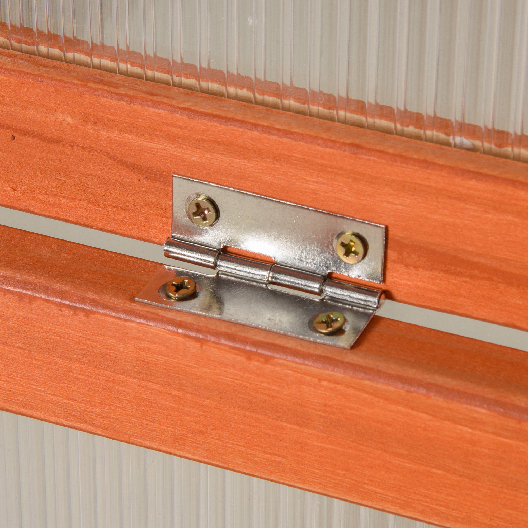 Pieni Kasvihuone / Istutuslaatikko Kuusipuusta 90 x 46 x 40 cm Oranssi