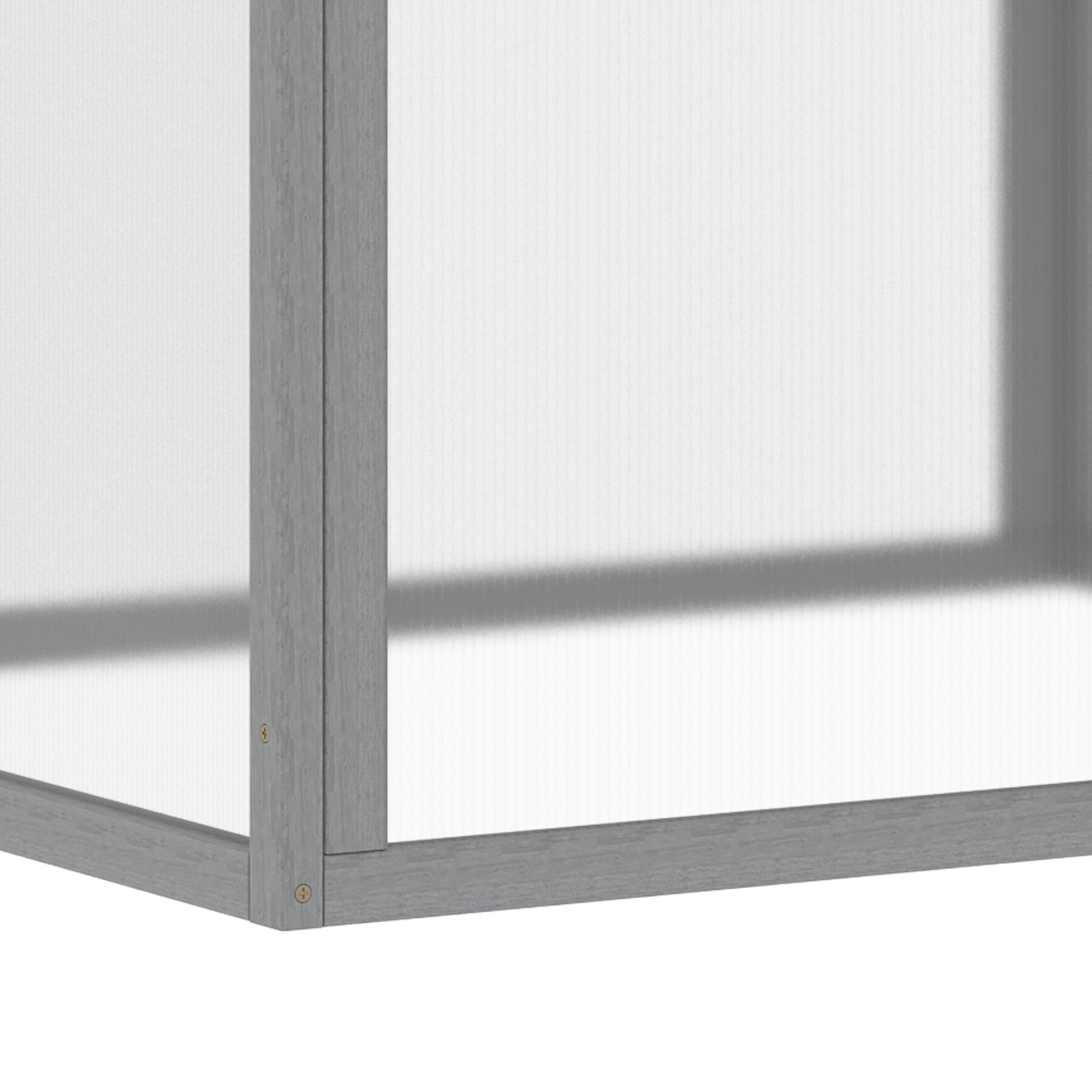 Pieni Kasvihuone / Istutuslaatikko Mänty 90 x 80 x 58 cm Harmaa