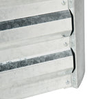 3-in-1 Istutuslaatikko / Minikasvihuone Säleiköllä 53 x 53 x 90 cm Galvanoitu Teräs Hopea