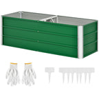 Istutuslaatikko L Teräs 125 x 47 x 40 cm Vihreä