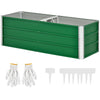 Istutuslaatikko L Teräs 125 x 47 x 40 cm Vihreä