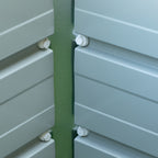 Istutuslaatikko L Teräs 125 x 47 x 40 cm Vihreä