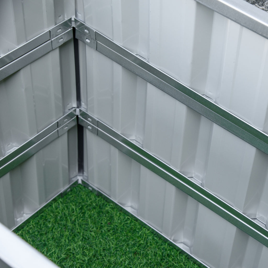 Istutuslaatikko 3-Kerrosta 118 x 118 x 62 cm Kuusipuusta Harmaa