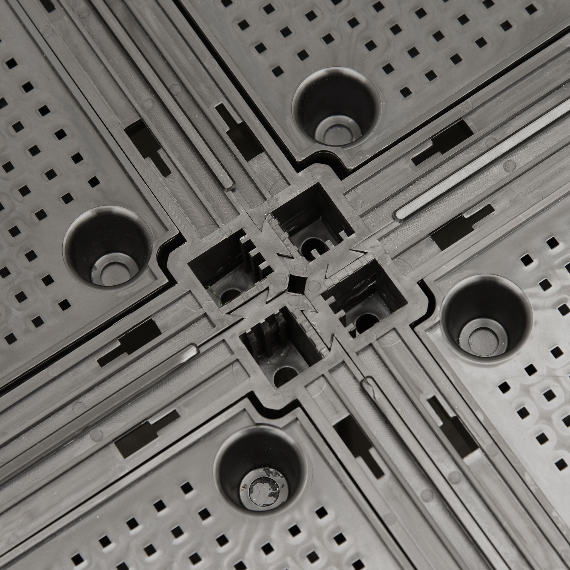 Korotettu Istutuslaatikko 6kpl 40 x 40 x 44 cm Ruskea