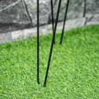 Kukkaruukkutelineet 3kpl Teräs Musta