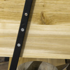 Korotettu Istutuslaatikko Säleiköllä 80 cm x 30 cm x 125 cm Musta / Natural