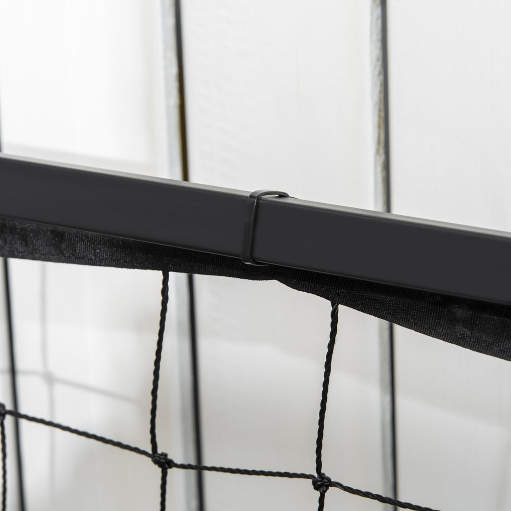 Korotettu Istutuslaatikko Säleiköllä 80 cm x 30 cm x 125 cm Musta / Natural