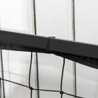 Korotettu Istutuslaatikko Säleiköllä 80 cm x 30 cm x 125 cm Musta / Natural