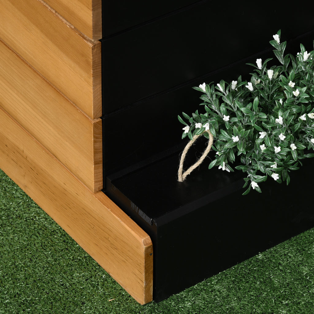 Monipuolinen Istutuslaatikko Itsekastelujärjestelmällä 79.5 x 49.5 x 80 cm Ruskea