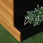 Monipuolinen Istutuslaatikko Itsekastelujärjestelmällä 79.5 x 49.5 x 80 cm Ruskea