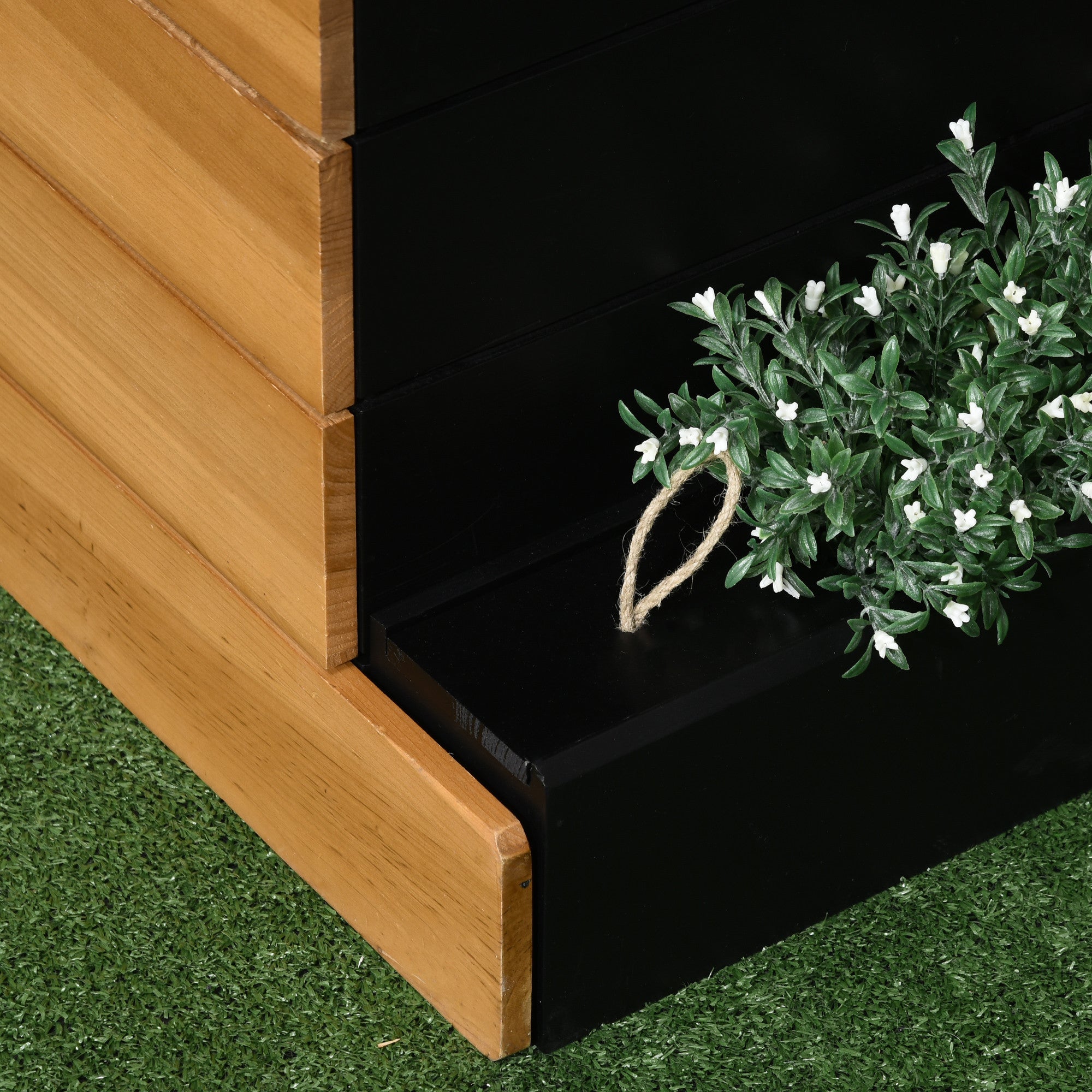 Monipuolinen Istutuslaatikko Itsekastelujärjestelmällä 79.5 x 49.5 x 80 cm Ruskea